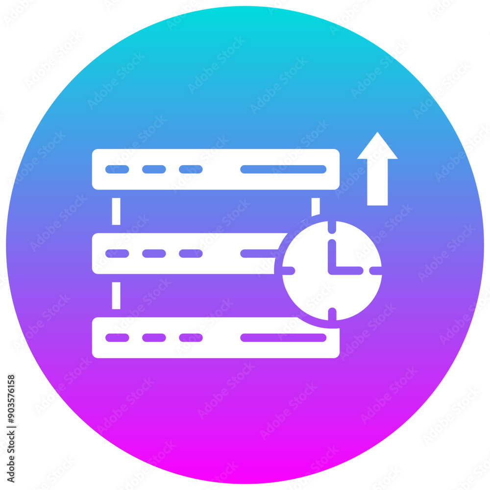 Network Uptime vector icon. Can be used for Networking iconset. Network Uptime vector icon. Can be used for Networking iconset.