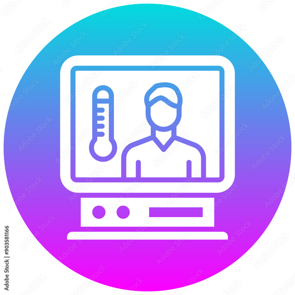 Infection Screening vector icon. Can be used for Infectious Diseases iconset.