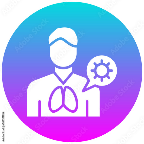 Infected Person vector icon. Can be used for Infectious Diseases iconset.