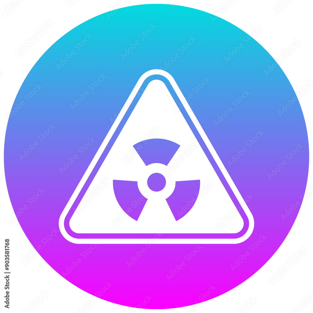 Radiation Symbol vector icon. Can be used for Chemotherapy iconset. Radiation Symbol vector icon. Can be used for Chemotherapy iconset.