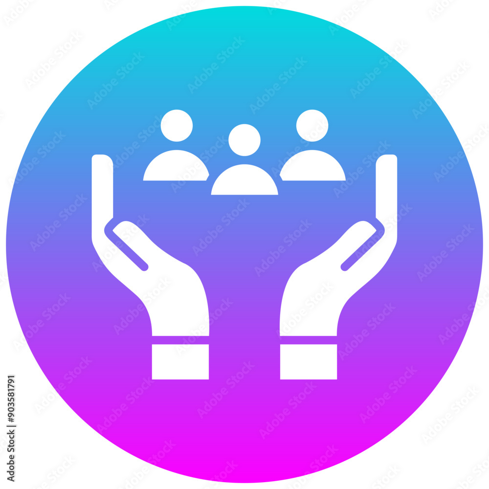 Support Group vector icon. Can be used for Chemotherapy iconset. Support Group vector icon. Can be used for Chemotherapy iconset.