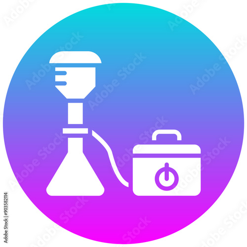 Lab Vacuum vector icon. Can be used for Lab iconset.