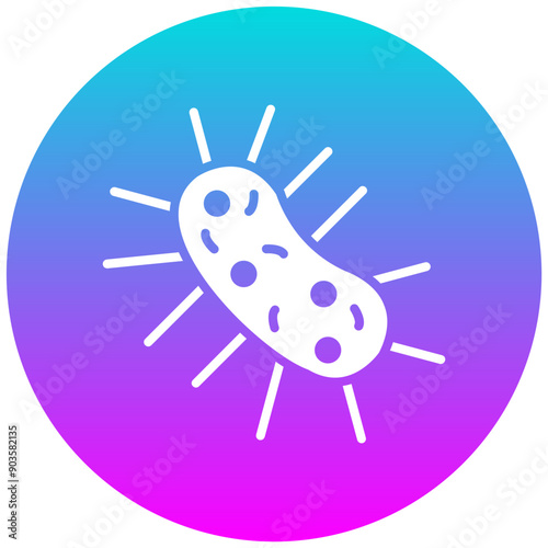 Microorganism vector icon. Can be used for Lab iconset.