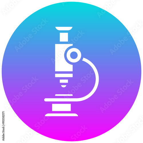 Microscope vector icon. Can be used for Lab iconset.