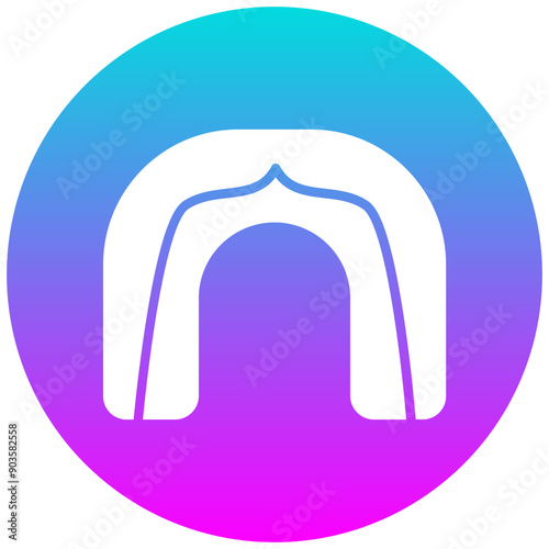 Mouth Guard vector icon. Can be used for Rugby iconset.