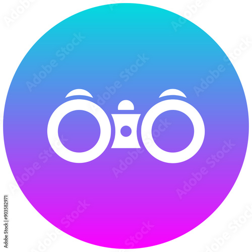 Binoculars vector icon. Can be used for Ocean iconset.