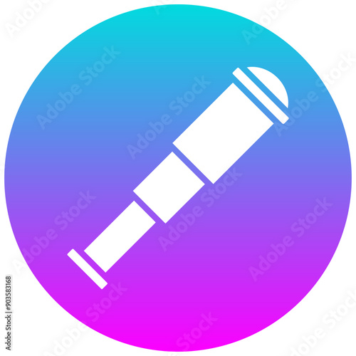 Monocular vector icon. Can be used for Ocean iconset.