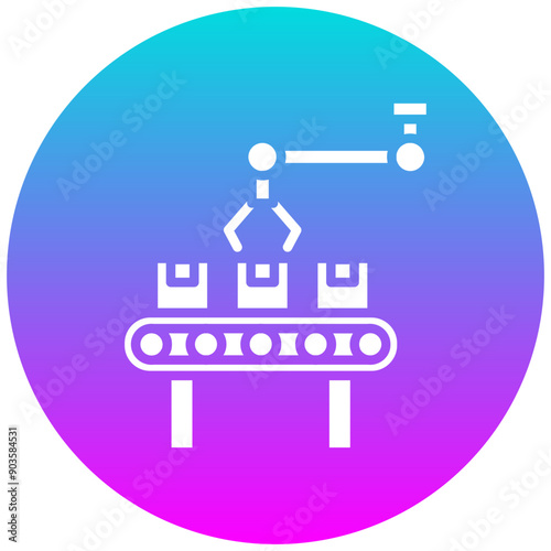 Automatic vector icon. Can be used for Manufacturing iconset.