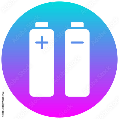 Many Batteries vector icon. Can be used for Battery and Power iconset.