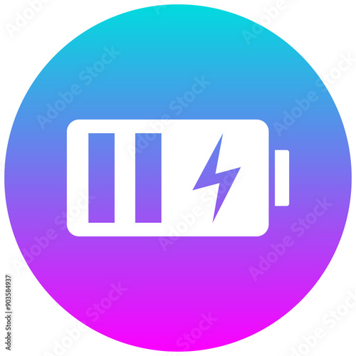Charge Battery vector icon. Can be used for Battery and Power iconset.