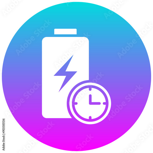 Delay vector icon. Can be used for Battery and Power iconset.