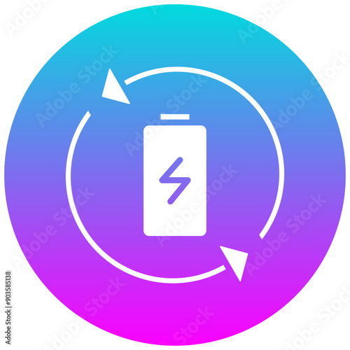 Renew vector icon. Can be used for Battery and Power iconset.