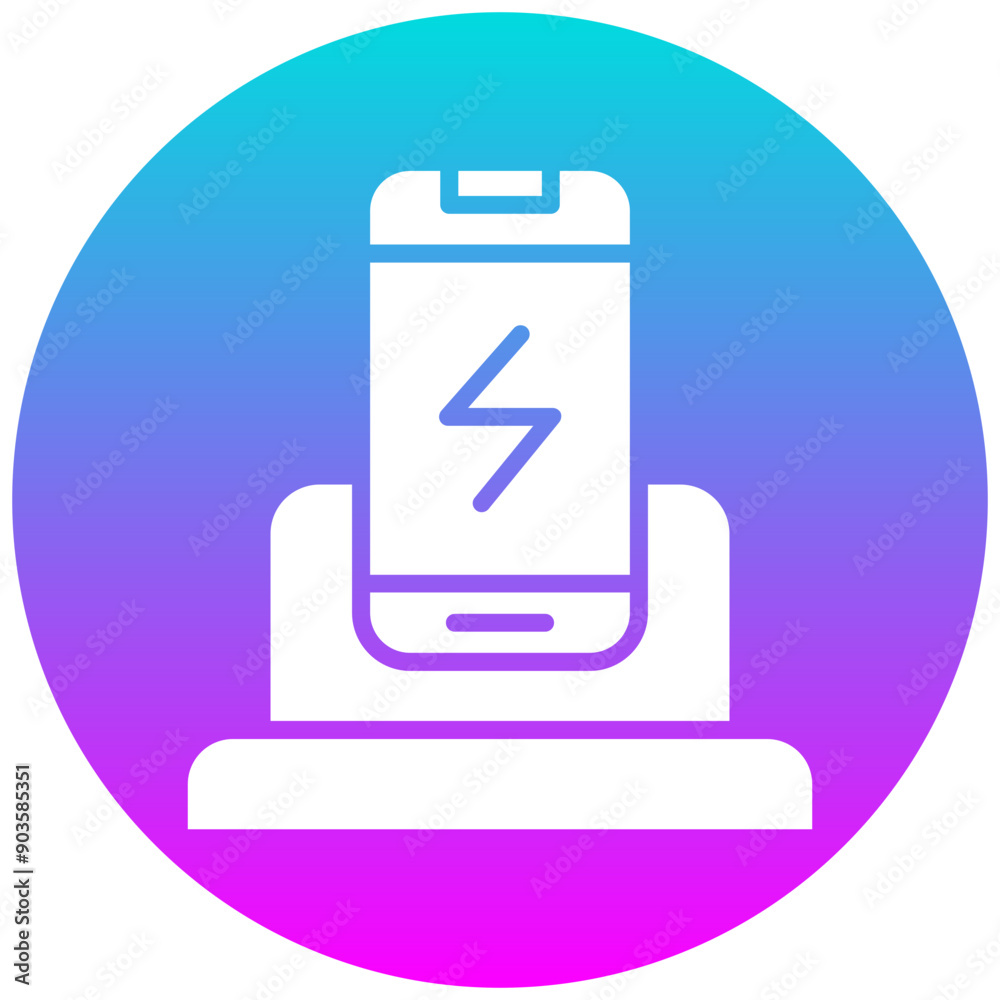 Phone Dock vector icon. Can be used for Battery and Power iconset.