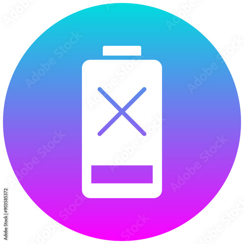 Empty Battery vector icon. Can be used for Battery and Power iconset.