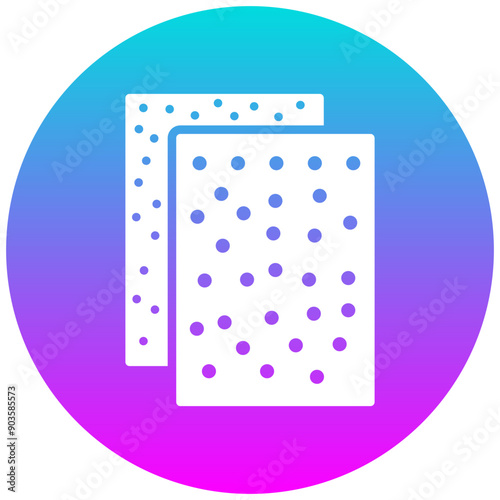 Sand Paper vector icon. Can be used for Shoemaker iconset.