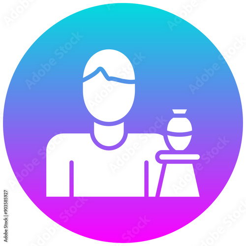 Pottery Workshop vector icon. Can be used for Art and Craft Supplies iconset.