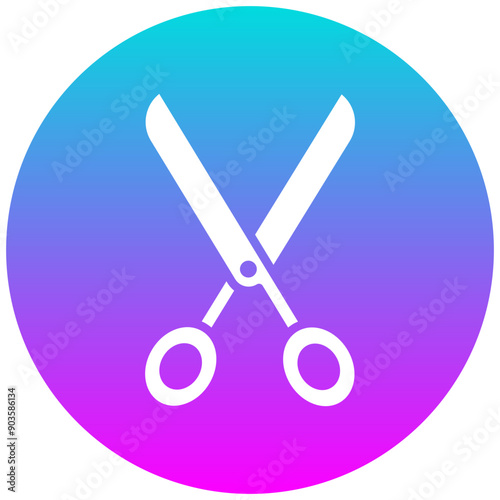 Scissor vector icon. Can be used for Art and Craft Supplies iconset.