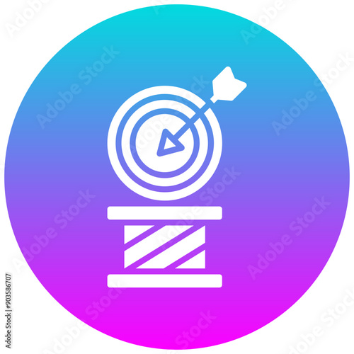 Champion vector icon. Can be used for Archery iconset.