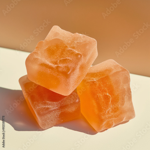 Sparkling mushroom gummy, a...