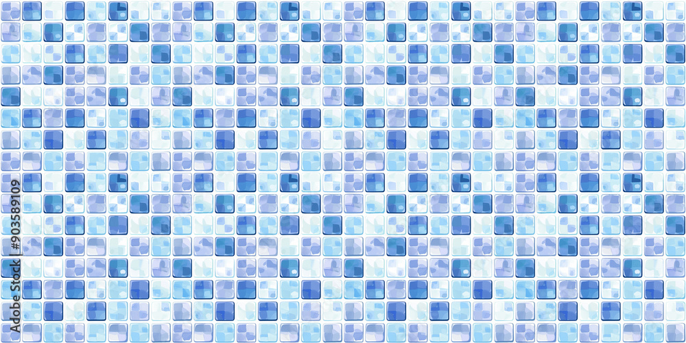 Blue tiles pattern background, clean surface texture, white background Blue tiles pattern background, clean surface texture, white background