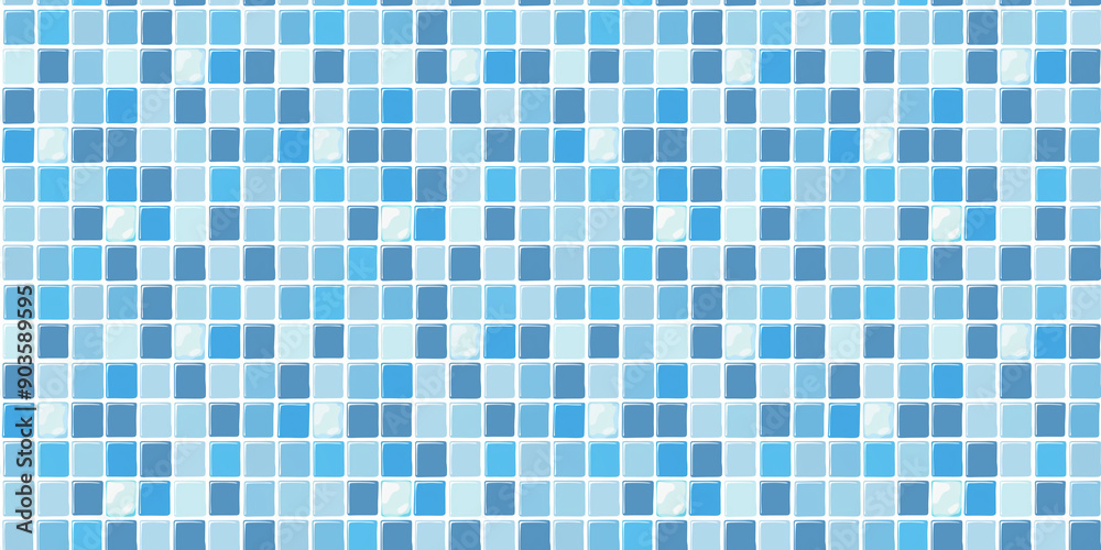 Blue tiles pattern background, clean surface texture, white background Blue tiles pattern background, clean surface texture, white background