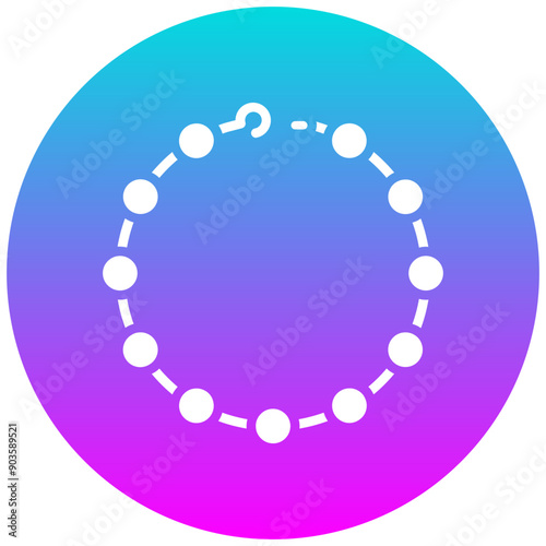 Pearl vector icon. Can be used for Luxury iconset.