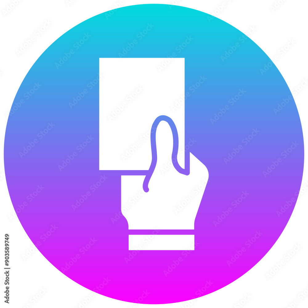 Red Card vector icon. Can be used for Volleyball iconset. Red Card vector icon. Can be used for Volleyball iconset.
