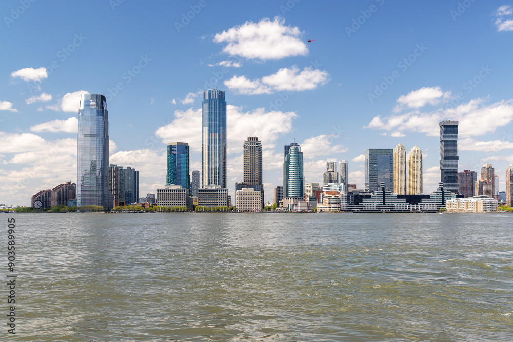 Naklejka premium Jersey City skyline