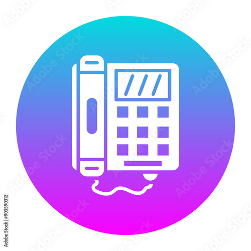 Telephone vector icon. Can be used for Retro iconset.