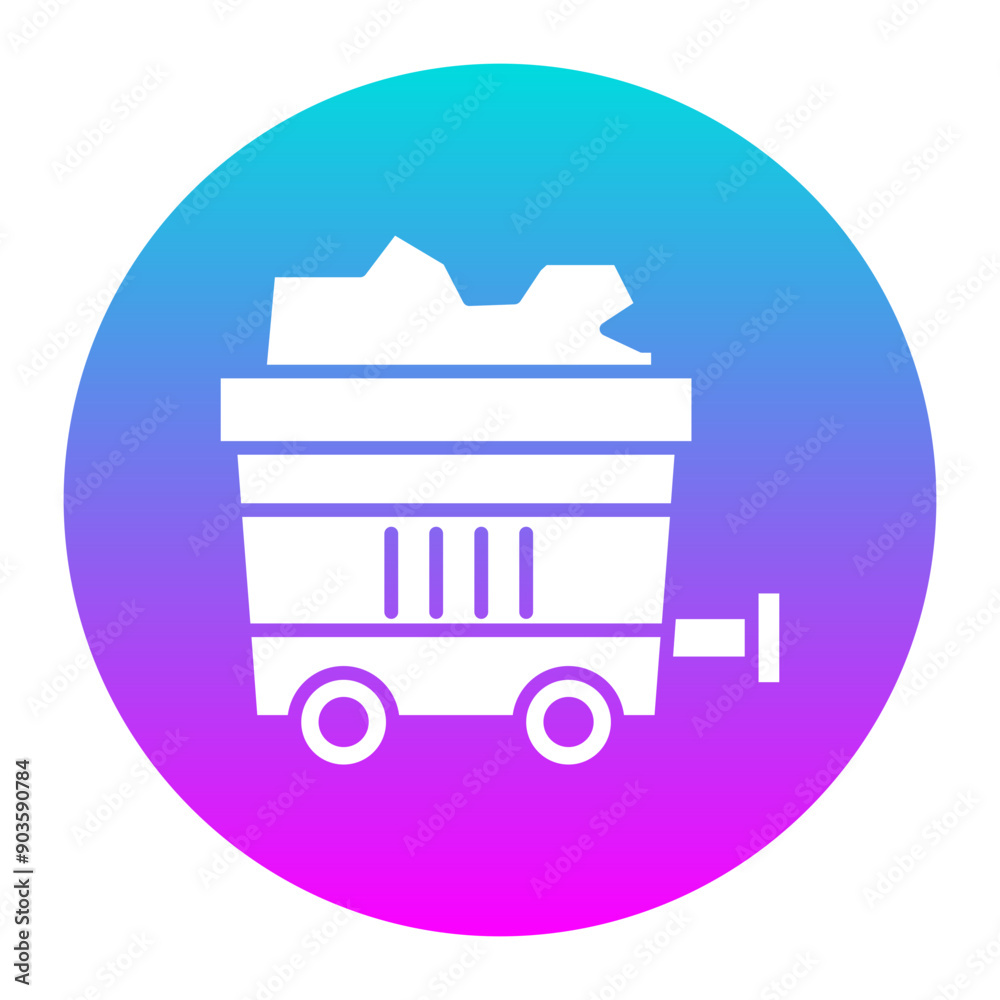 Fototapeta premium Mining vector icon. Can be used for Global Warming iconset.