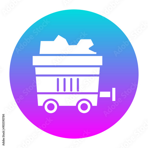 Mining vector icon. Can be used for Global Warming iconset.