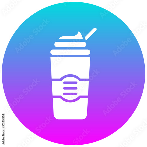 Dalgona vector icon. Can be used for Beverages iconset.