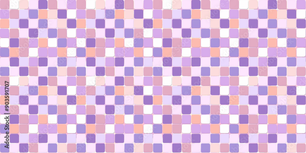 Lilac and peach tiles pattern background, clean surface texture, white background Lilac and peach tiles pattern background, clean surface texture, white background