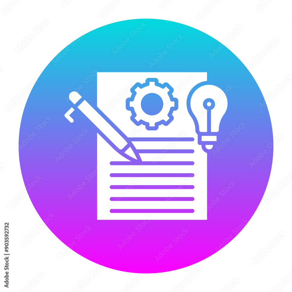 Obraz premium Idea Development vector icon. Can be used for Business and Finance iconset.