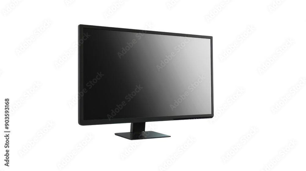 Monitor computer on transparent background Monitor computer on transparent background