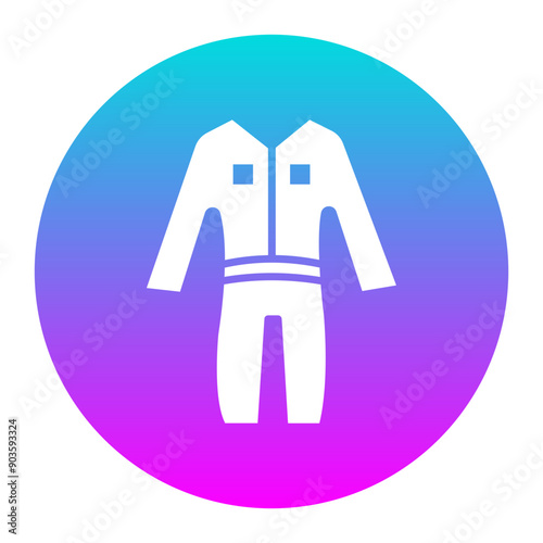 Coveralls vector icon. Can be used for Home Improvements iconset.