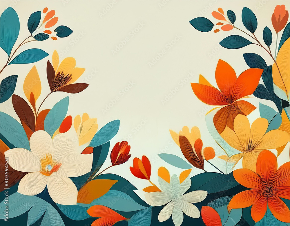Blooming Spring Flowers with White Copyspace Perfect Background for Inspirational Quotes and Messages Blooming Spring Flowers with White Copyspace Perfect Background for Inspirational Quotes and Messages