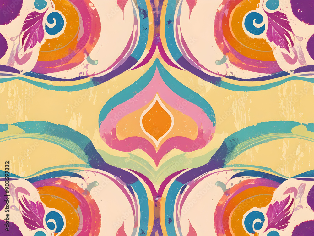 Fototapeta premium abstract pattern with circles,Ai generated 