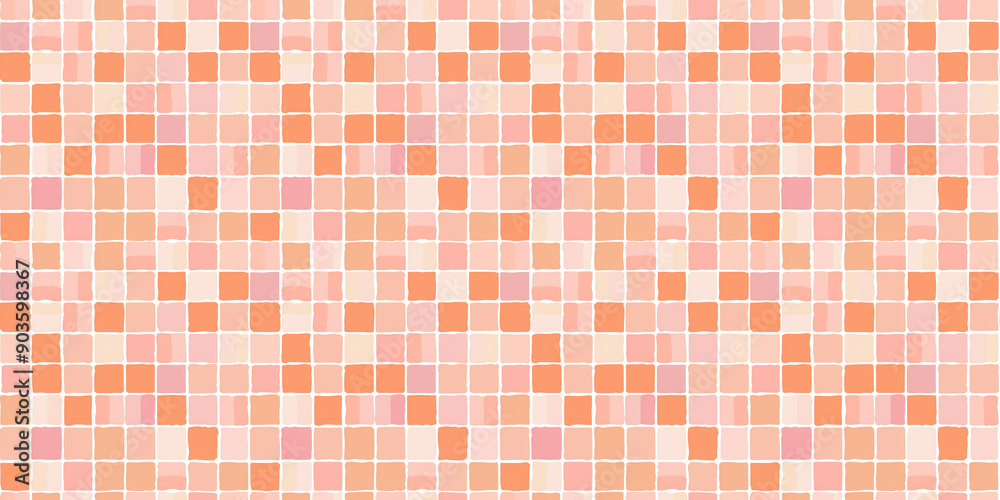 Soft orange and light pink tiles pattern background Soft orange and light pink tiles pattern background