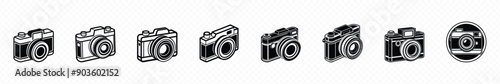 Camera icon vector illustration, Camera icon set. photo camera icon. camera photography icon. Camera icon simple style 