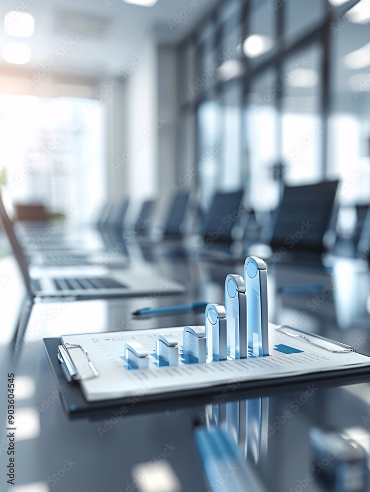 A business conference room with email marketing visuals, highlighting increased reach A business conference room with email marketing visuals, highlighting increased reach