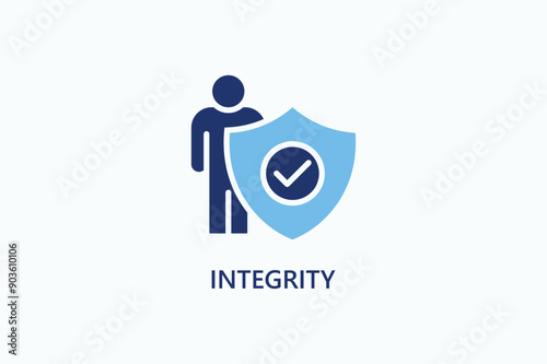 Integrity Vector Icon Or Logo Illustration.