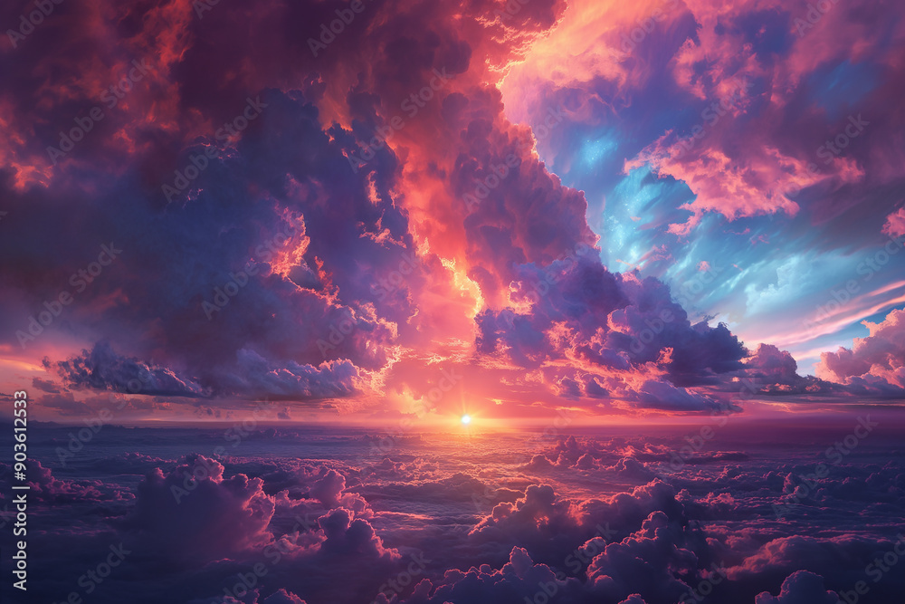 dramatic evening sky with clouds colorful sunset background dramatic evening sky with clouds colorful sunset background