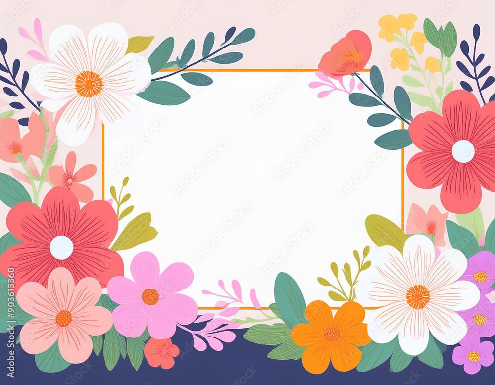 Blooming Spring Flowers with White Copyspace Perfect Background for Inspirational Quotes and Messages Blooming Spring Flowers with White Copyspace Perfect Background for Inspirational Quotes and Messages