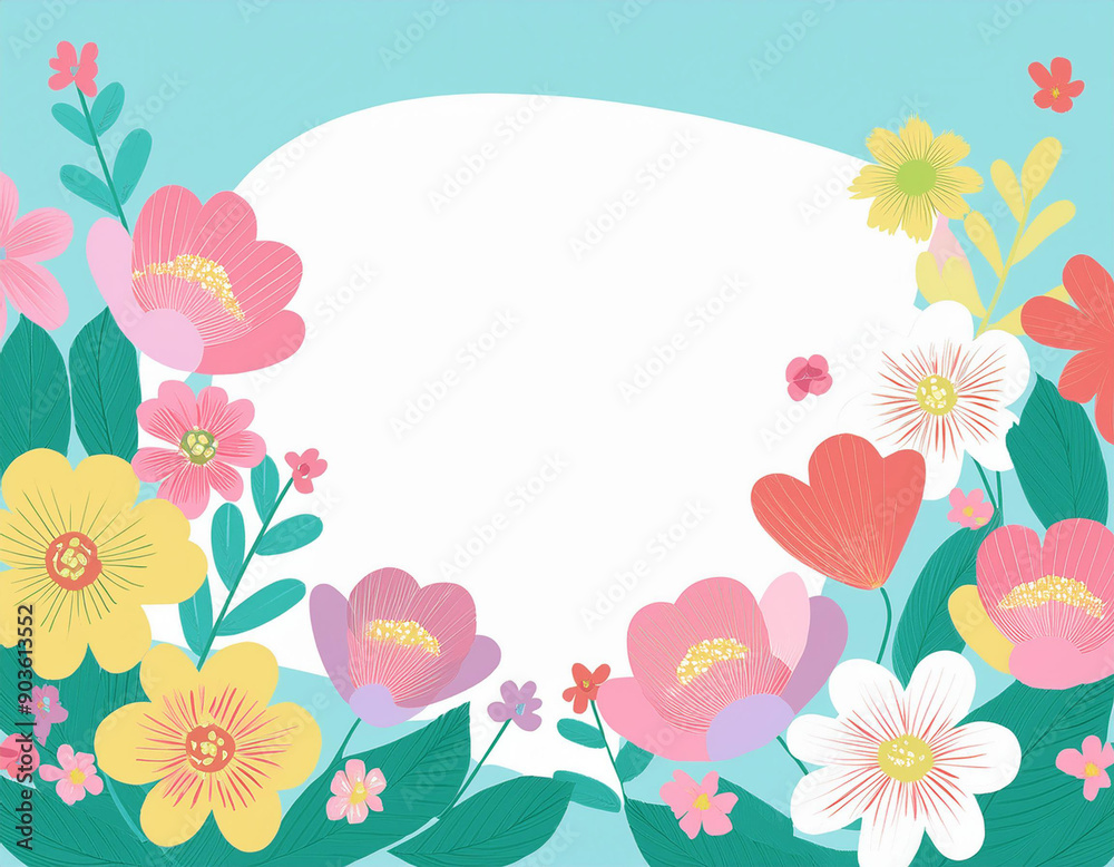 Blooming Spring Flowers with White Copyspace Perfect Background for Inspirational Quotes and Messages Blooming Spring Flowers with White Copyspace Perfect Background for Inspirational Quotes and Messages