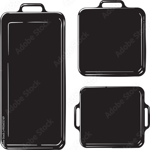 Beg Versatile Black Silhouette Vector Series
