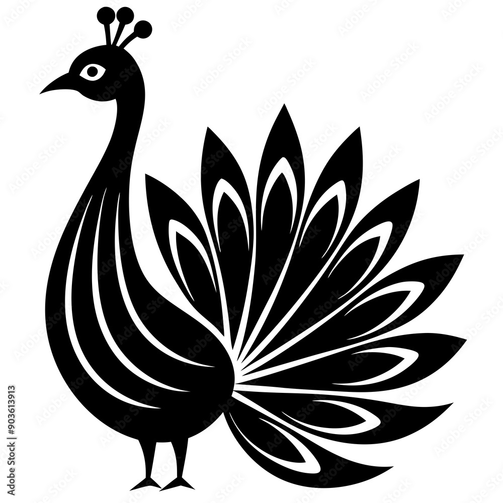 Fototapeta premium peacock illustration
