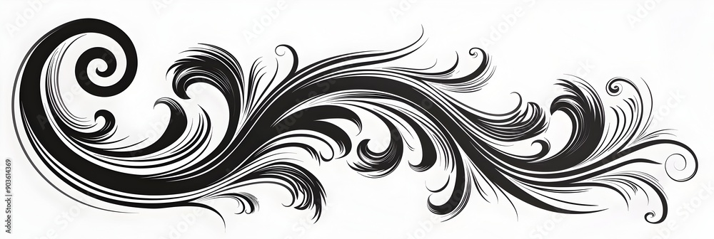 Whimsical Cursive Letter with Flowing Swirls Minimalist Graphic Art Whimsical Cursive Letter with Flowing Swirls Minimalist Graphic Art