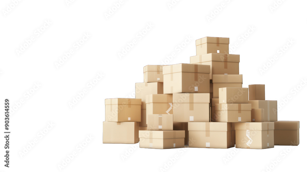 cardboard boxes isolated on white background cardboard boxes isolated on white background