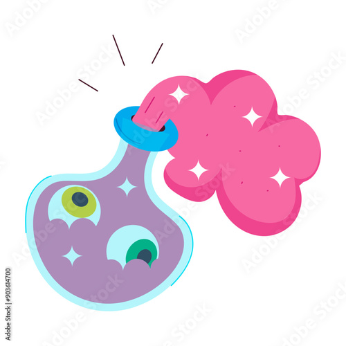 A magic elixir sticker designed in flat style 

